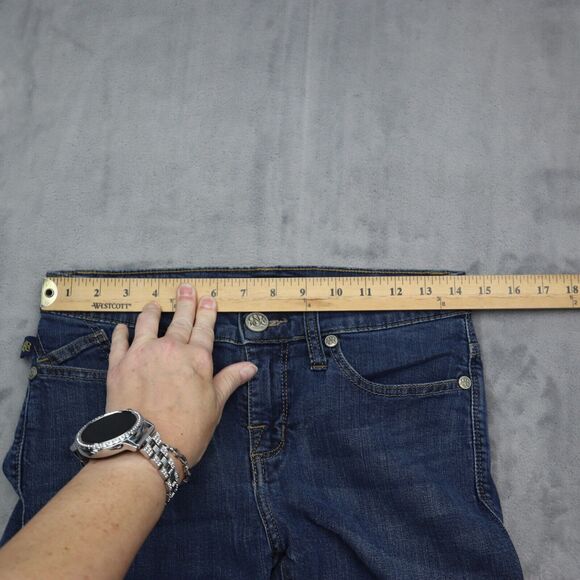 Rock & Republic Jeans Womens Berlin 6 32 Blue Pants Denim Low Rise Stretch - Picture 4 of 16